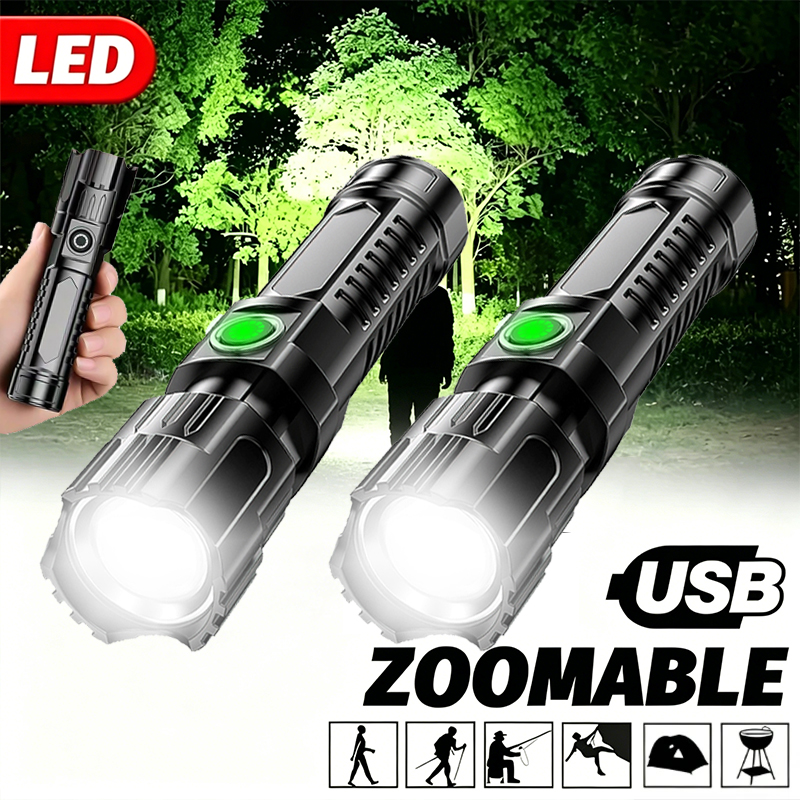 Outdoor Power Usb - Super Bright LED Flashlight USB Rechargeable