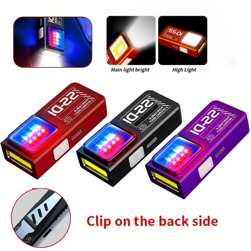 Outdoor Power Usb - LED COB Mini Flashlight USB Rechargeable