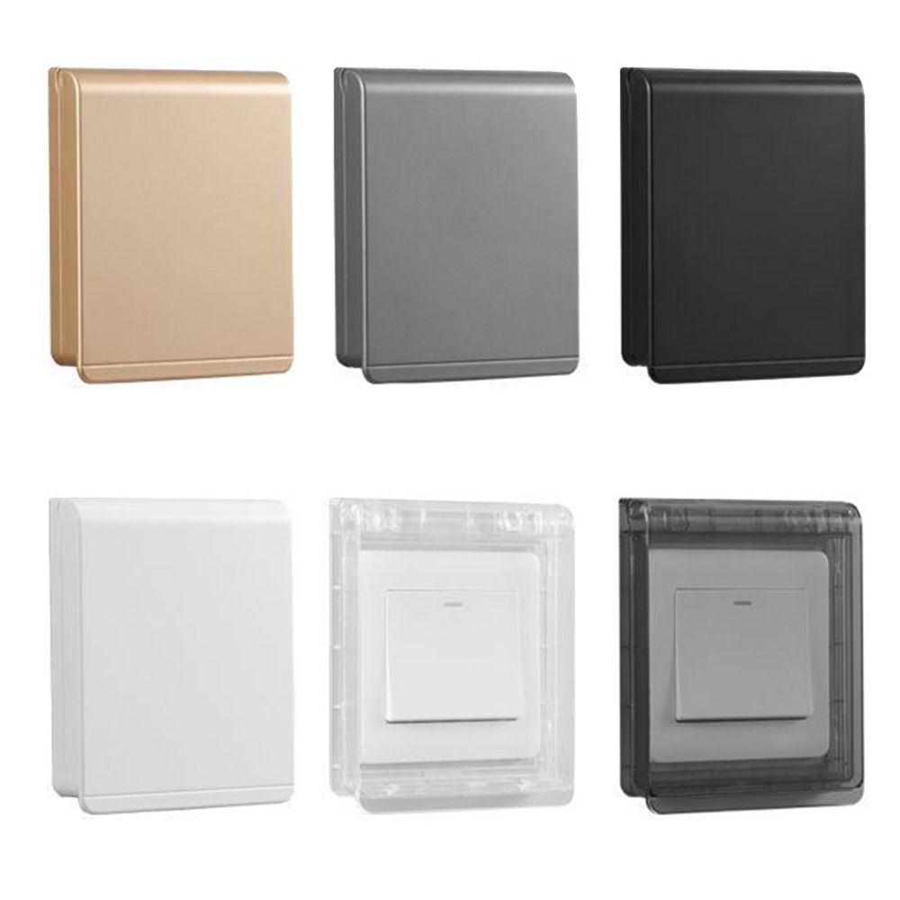 Outdoor Power Socket Cover - Wall-mounted Switch Protective Cover Self-Adhesive Plastic