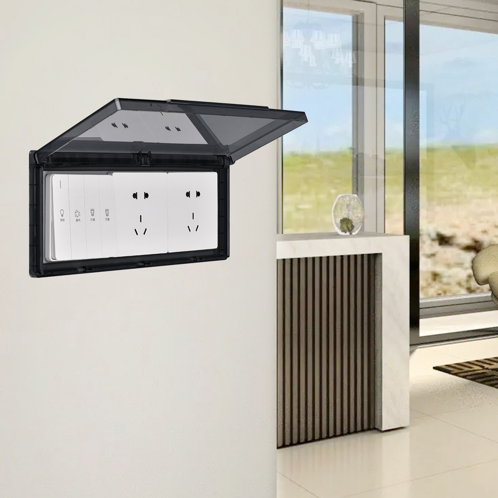 3 Gang Waterproof Outlet Cover - مراجعة Outdoor Power Socket Cover وسعره