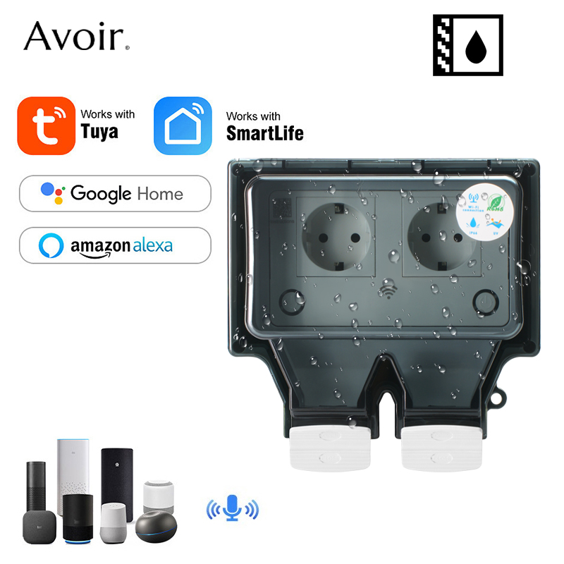 Avoir Tuya Wall Electrical Soc - مراجعة Outdoor Power Socket Cover وسعره
