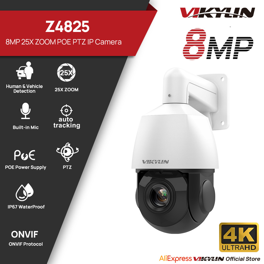 Vikylin 4K 8MP PTZ 25X Zoom 10 - مراجعة Outdoor Power G Motion وسعره