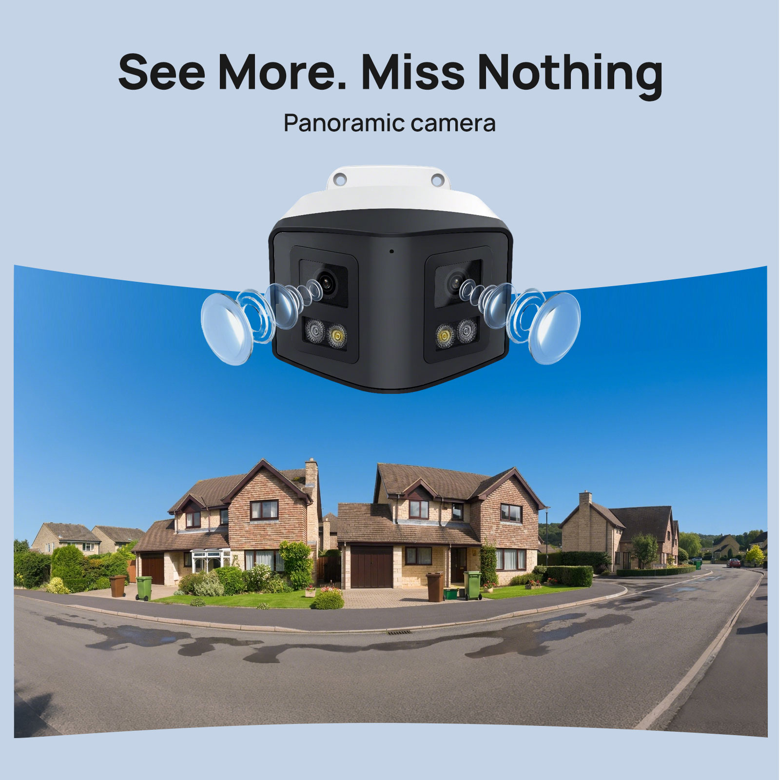 VIKYLIN 170° Panoramic Securit - مراجعة Outdoor Power G Motion وسعره