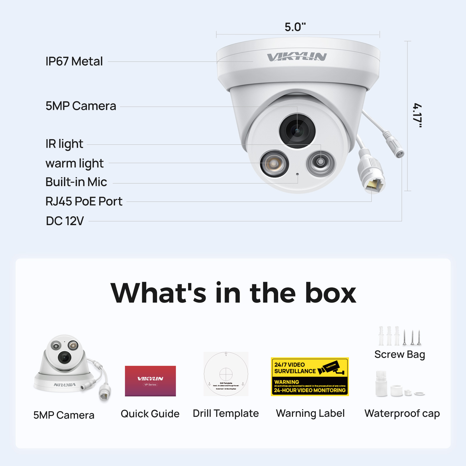 VIKYLIN 5MP Smart Dual Light I - مراجعة Outdoor Power G Motion وسعره