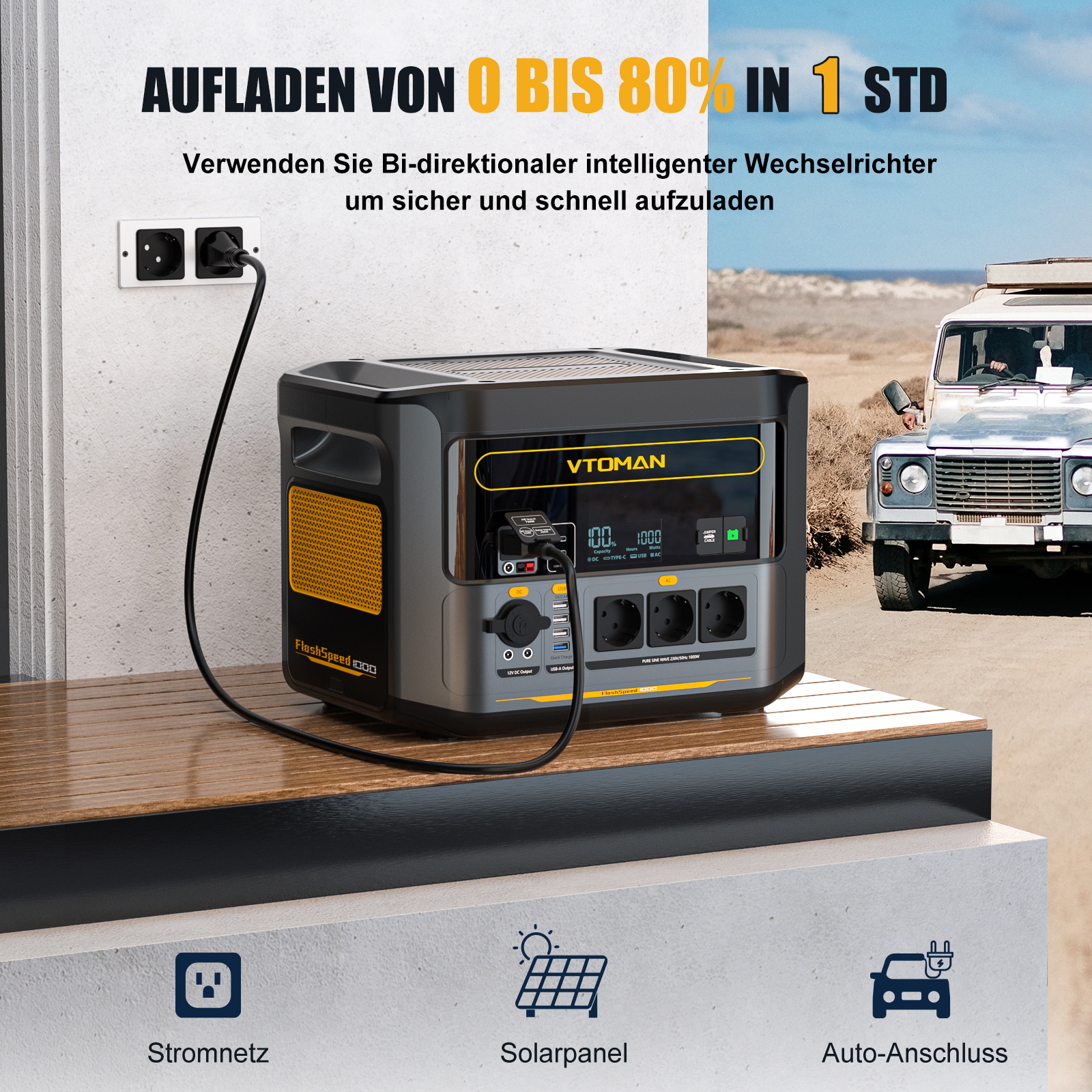 VTOMAN FlashSpeed 1000 Portabl - مراجعة Outdoor Powerwall وسعره