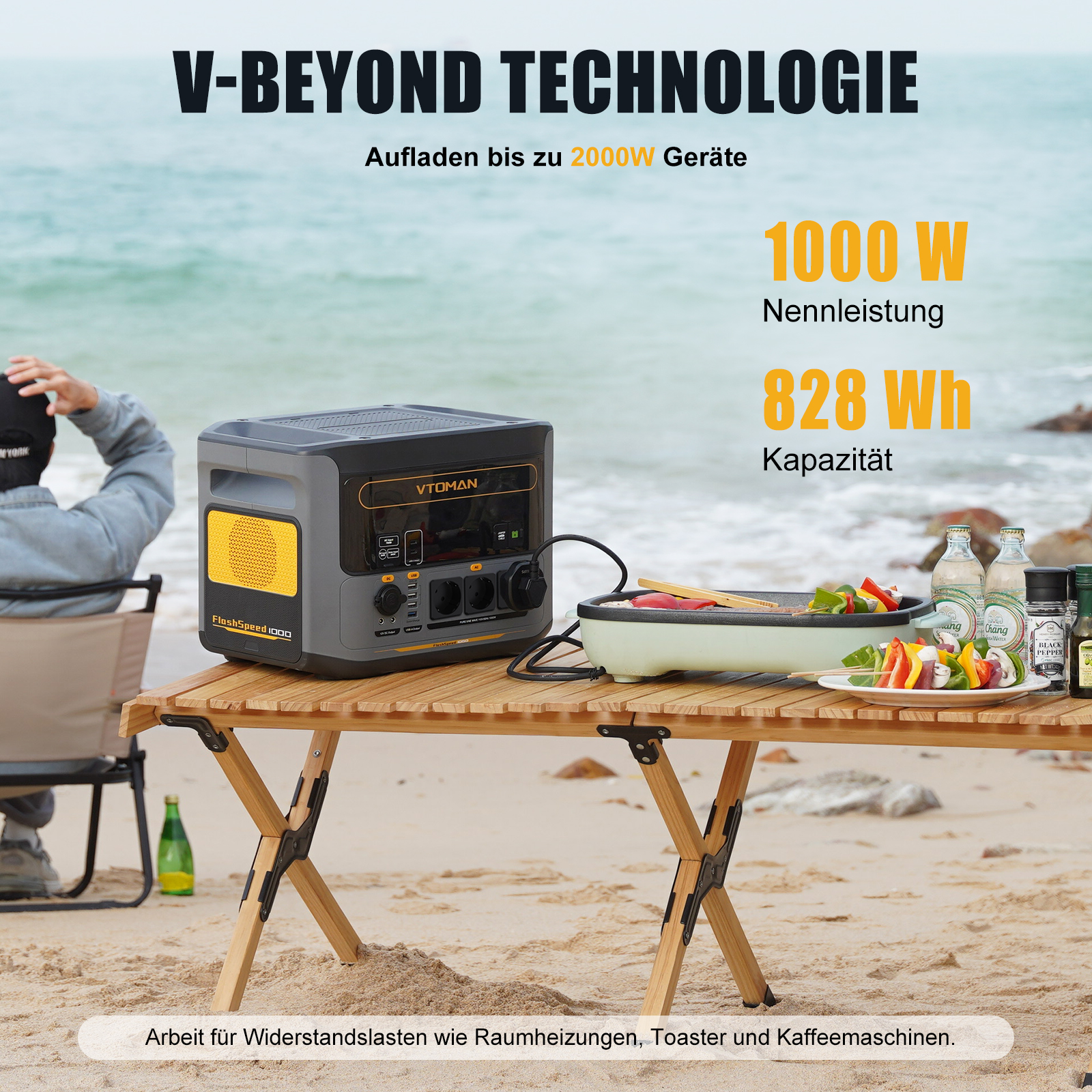 VTOMAN FlashSpeed 1000 Portabl - مراجعة Outdoor Powerwall وسعره