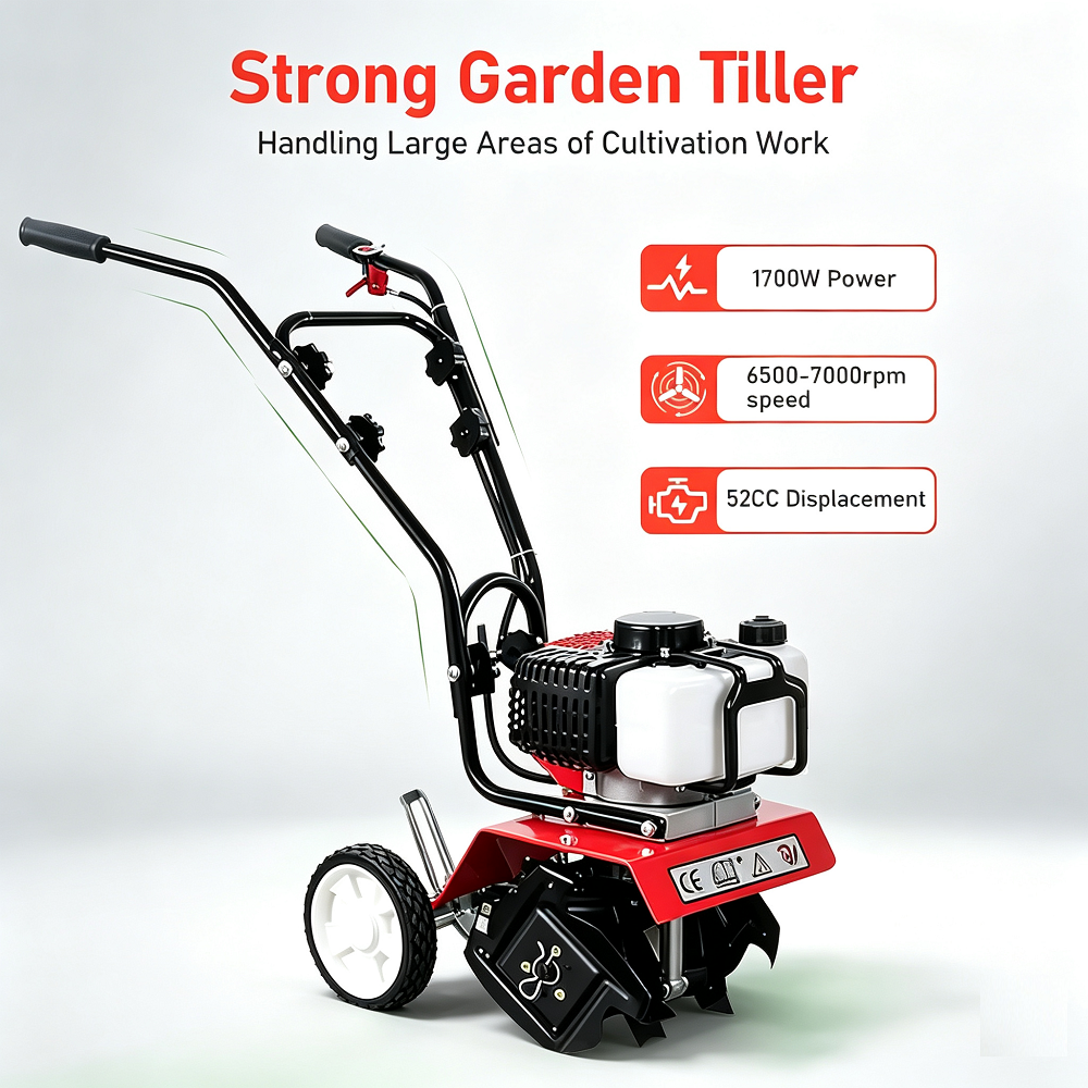 Tungfull Petrol Micro Cultivat - مراجعة Garden Tiller Mini وسعره