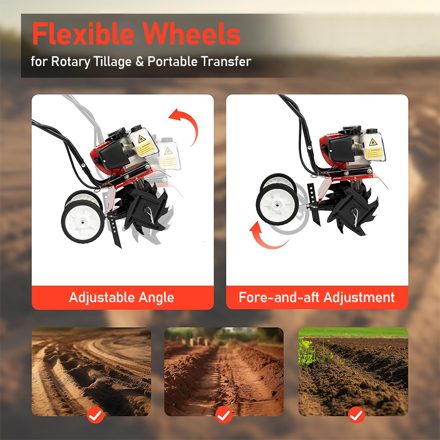 Tungfull Petrol Micro Cultivat - مراجعة Garden Tiller Mini وسعره