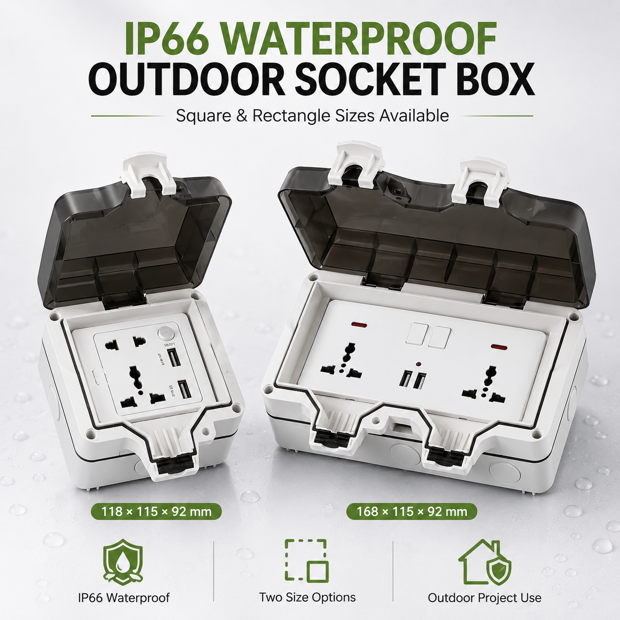 IP66 Waterproof Socket Univers - مراجعة Outdoor Kitchen Power Outlet وسعره