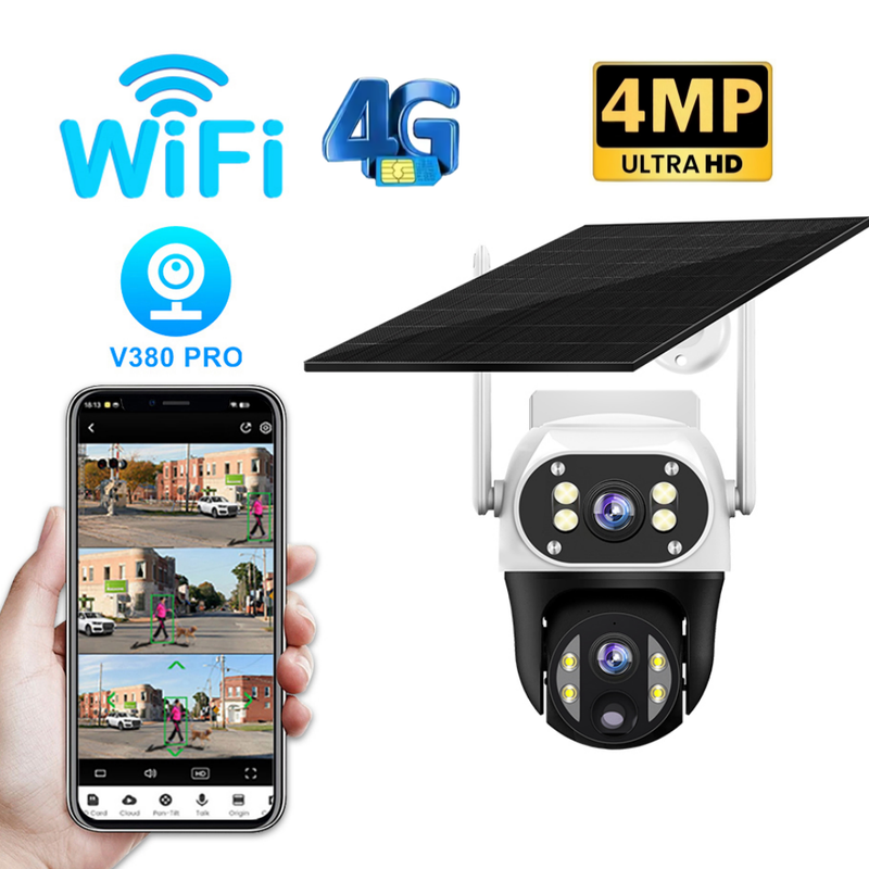 4G WiFi Solar Powered CCTV Cam - مراجعة Outdoor Power G Motion وسعره
