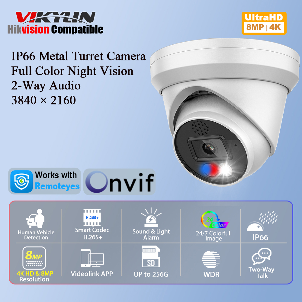 Vikylin 4K 8MP Alarm Full Colo - مراجعة Outdoor Power G Motion وسعره