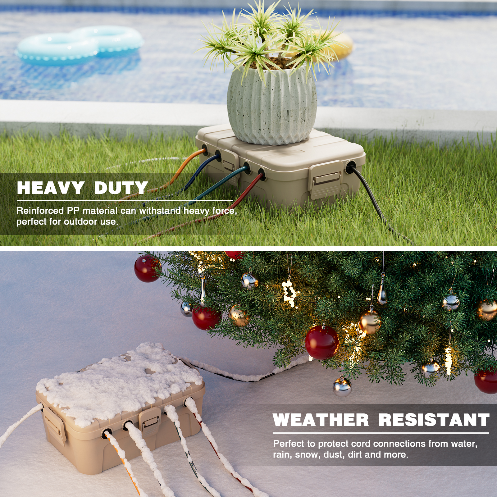 IP54 Large Outdoor Electrical  - مراجعة Outdoor Power Socket Cover وسعره