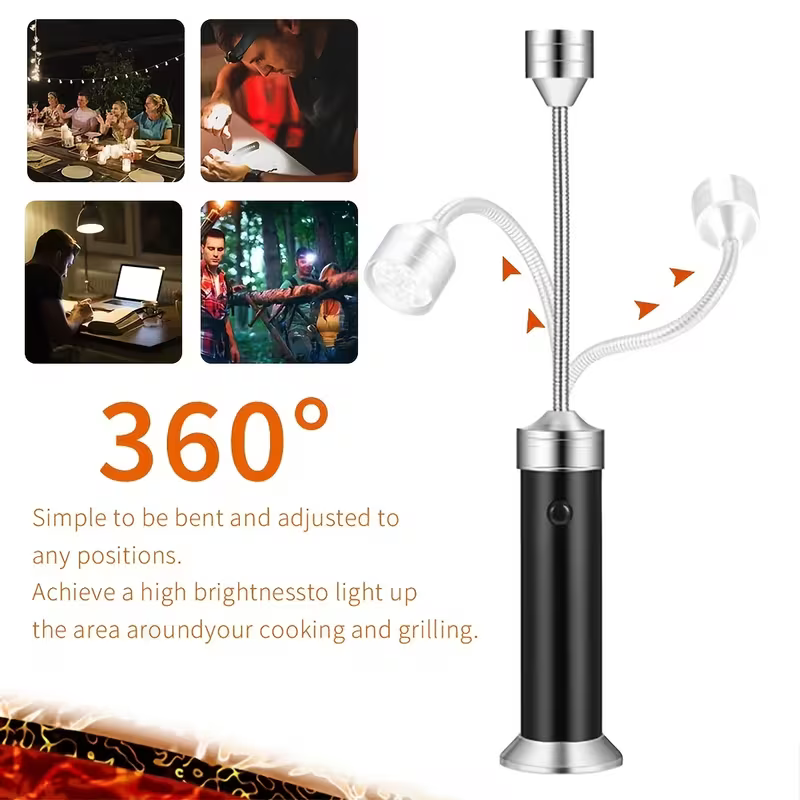 2 Pack Barbecue Grill Light |  - مراجعة Outdoor Power Grill وسعره
