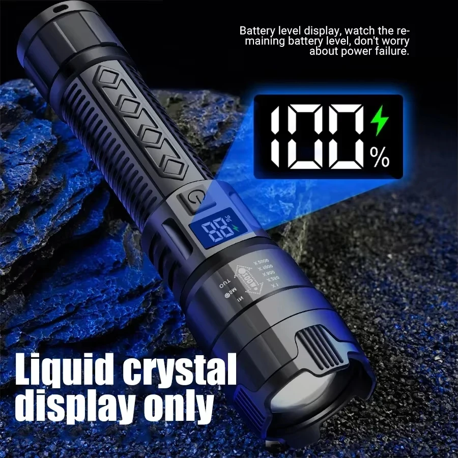 Tactical LED Flashlight 2000LM - مراجعة Outdoor Power Usb وسعره