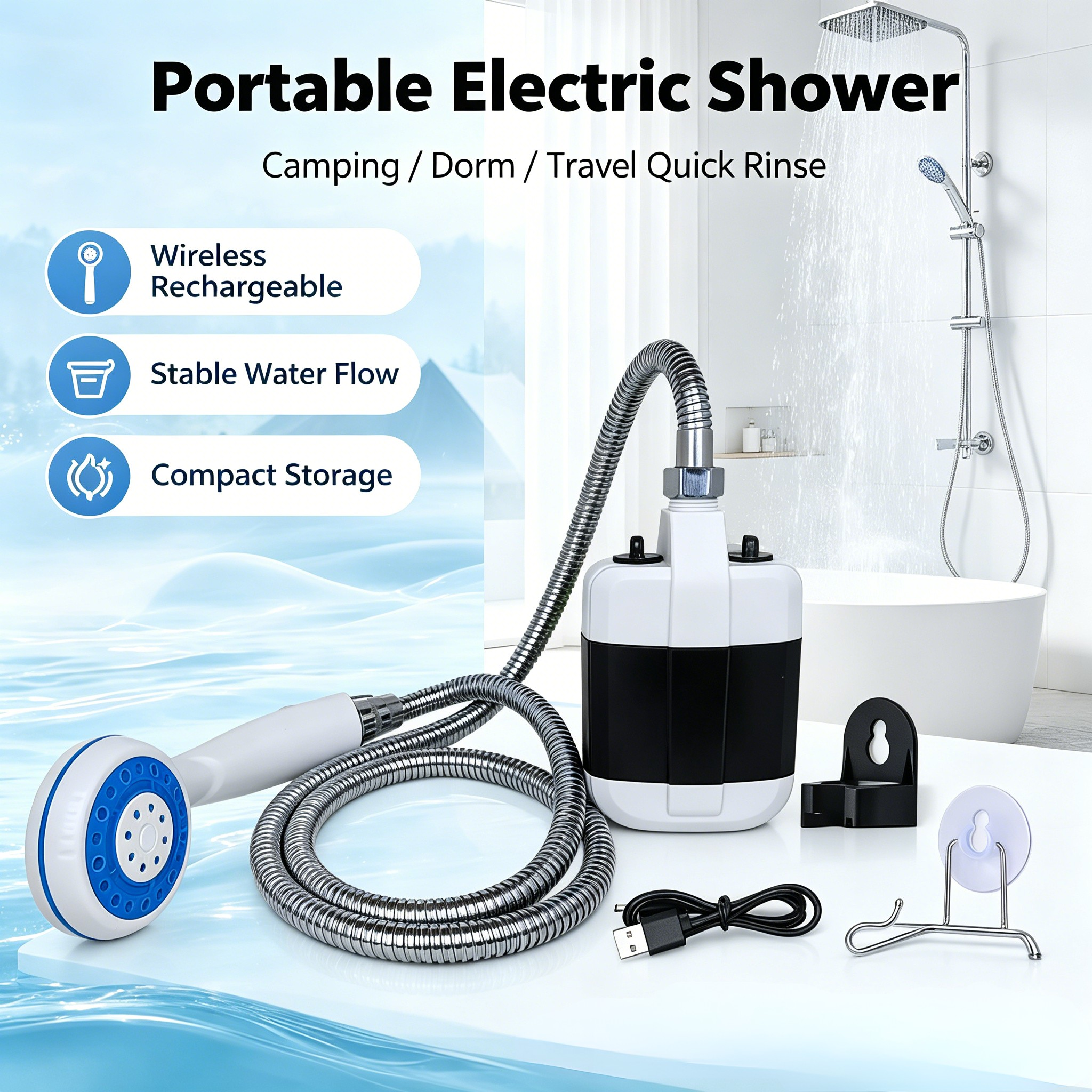 USB Rechargeable Portable Elec - مراجعة Outdoor Power Usb وسعره