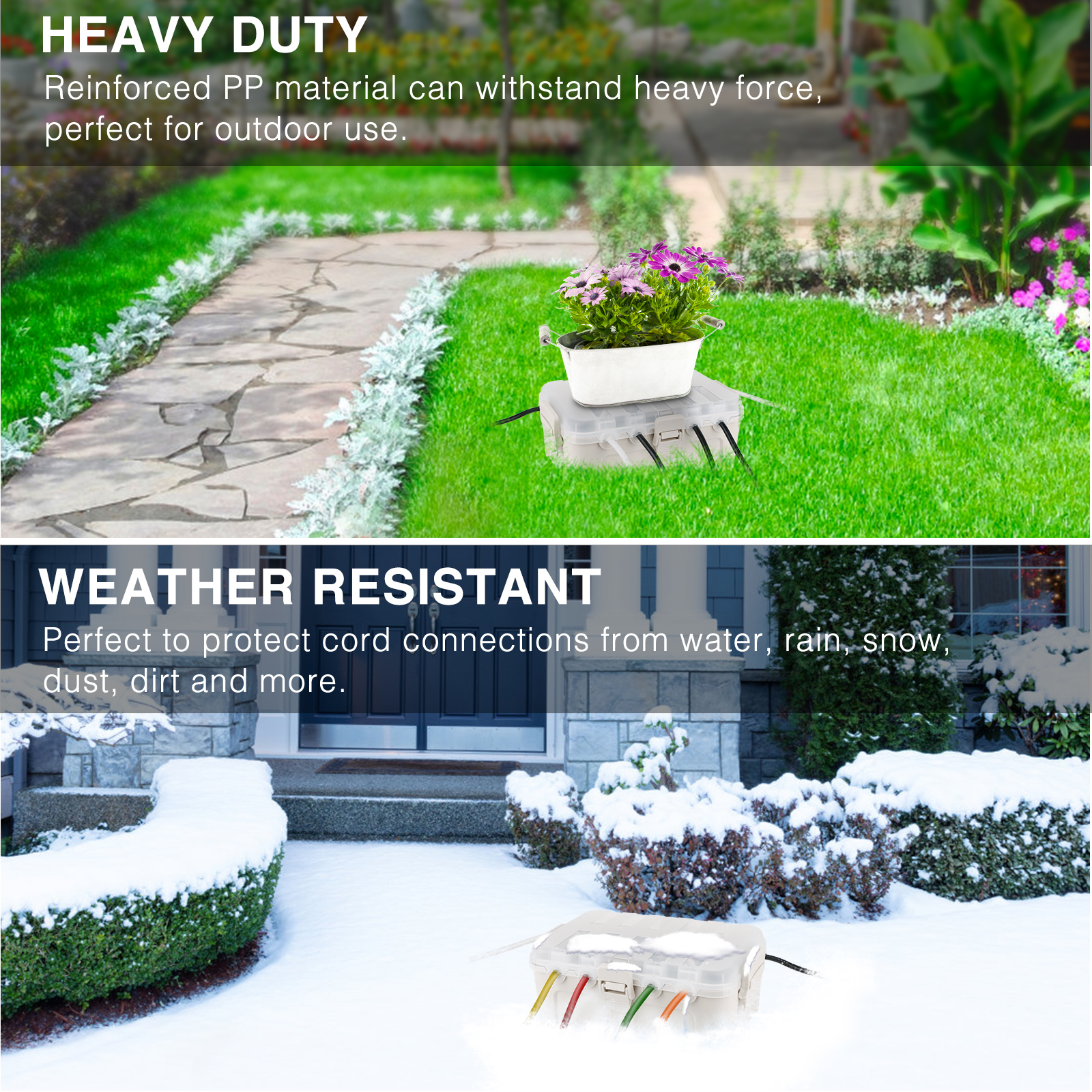 Weatherproof Extension Cord Co - مراجعة Outdoor Power Socket Cover وسعره