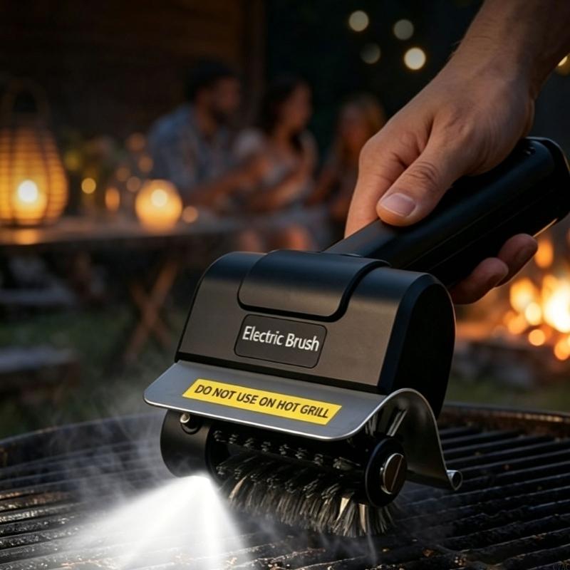 Cordless Power Grill Cleaner W - مراجعة Outdoor Power Grill وسعره