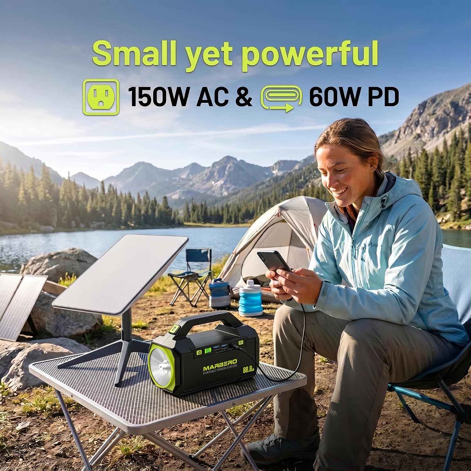 Portable Power Station with AC - مراجعة Ac Outdoor Power وسعره