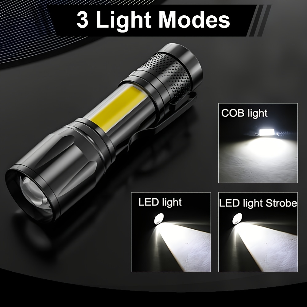 Mini LED Flashlight COB+XPE Po - مراجعة Outdoor Power Usb وسعره