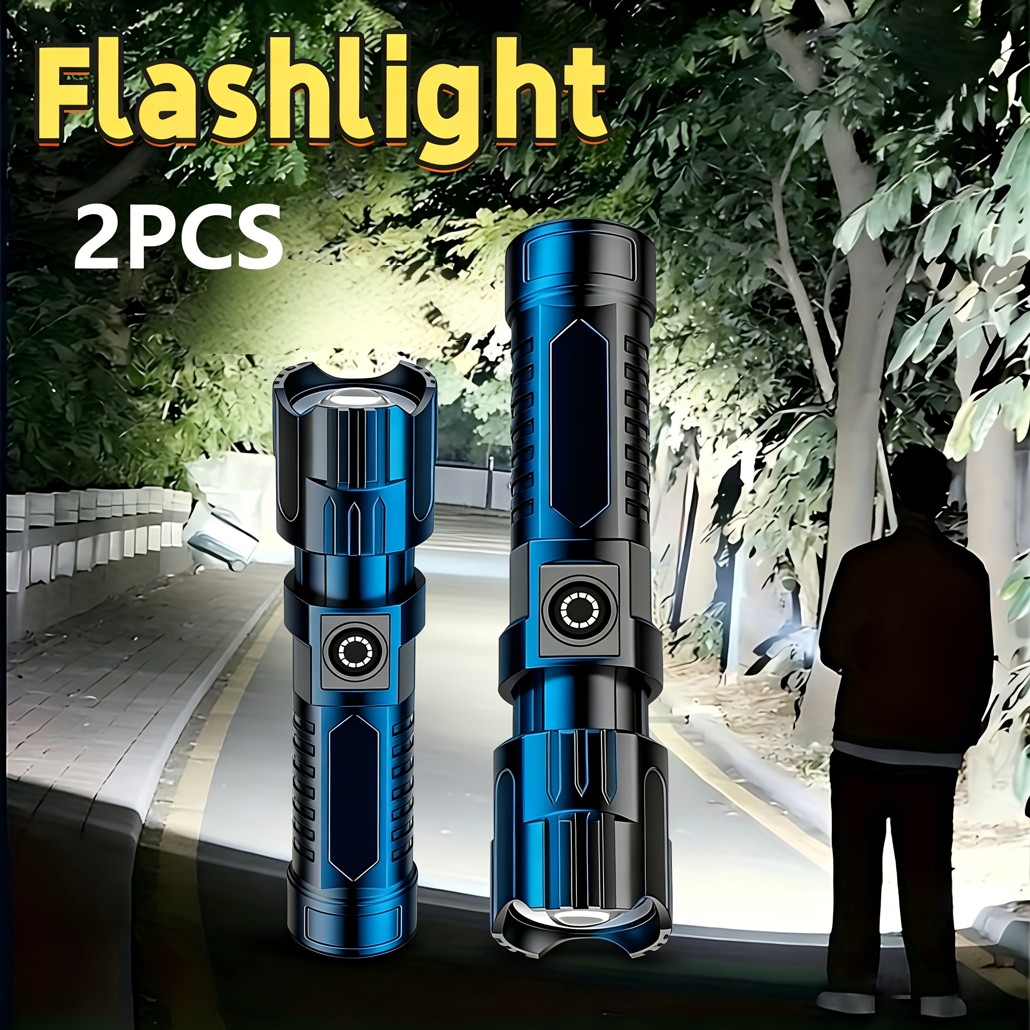 Tactical LED Flashlight 2000LM - مراجعة Outdoor Power Usb وسعره