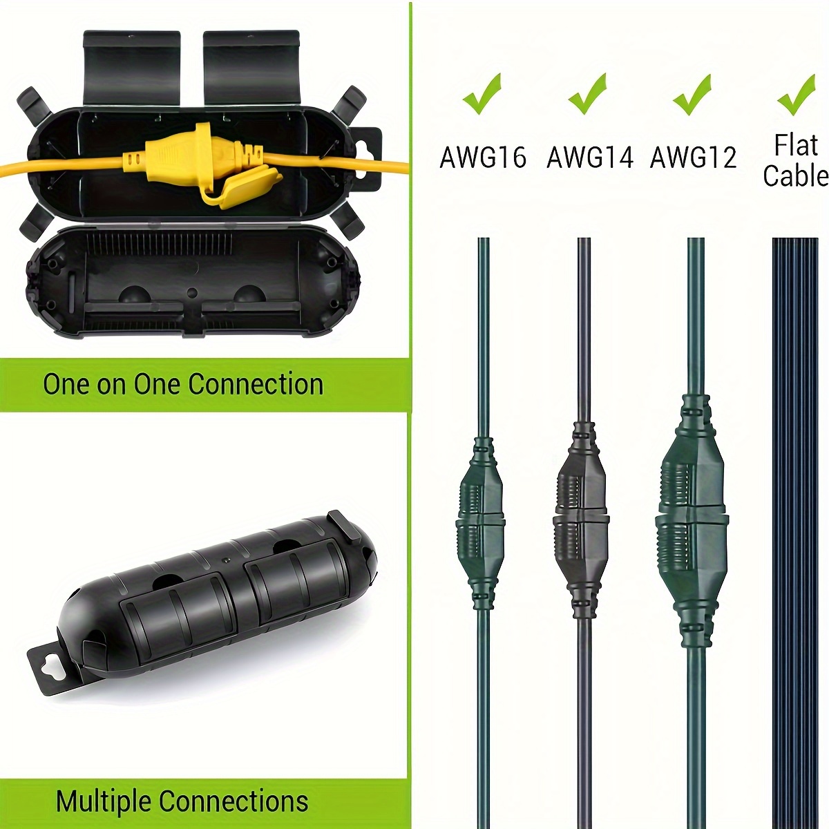 Extension Cord Plug Connection - مراجعة Outdoor Power Socket Cover وسعره