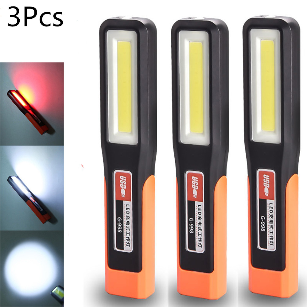 3pcs Powerful COB LED Work Lig - مراجعة Outdoor Power Repair وسعره