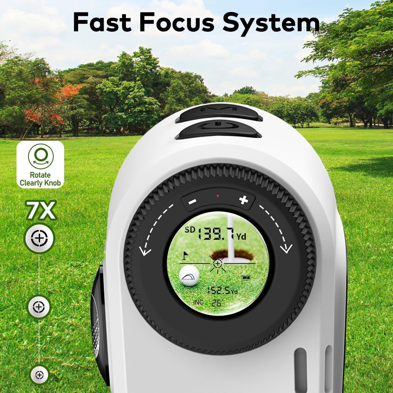 KOKVP Golf Rangefinder 7X 905n - مراجعة Outdoor Power Usb وسعره