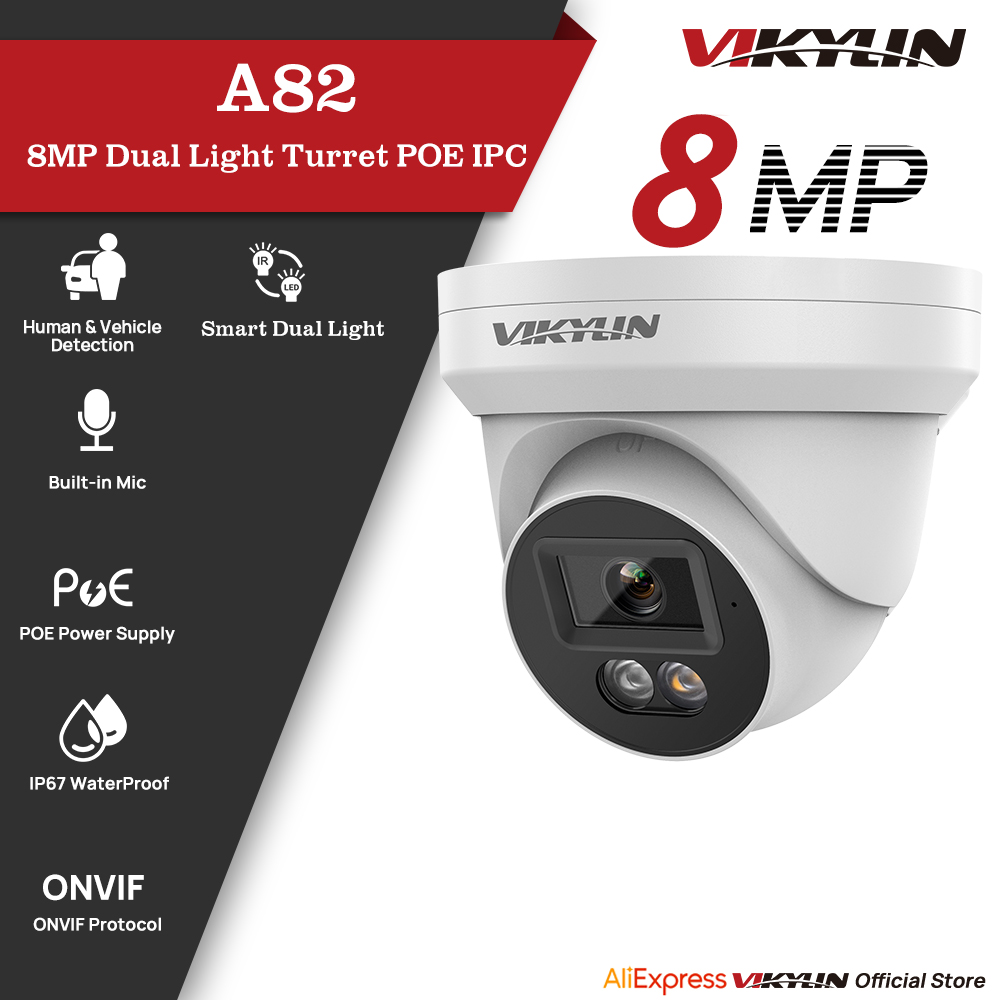 VIKYLIN 8MP IP Security Camera - مراجعة Outdoor Power G Motion وسعره