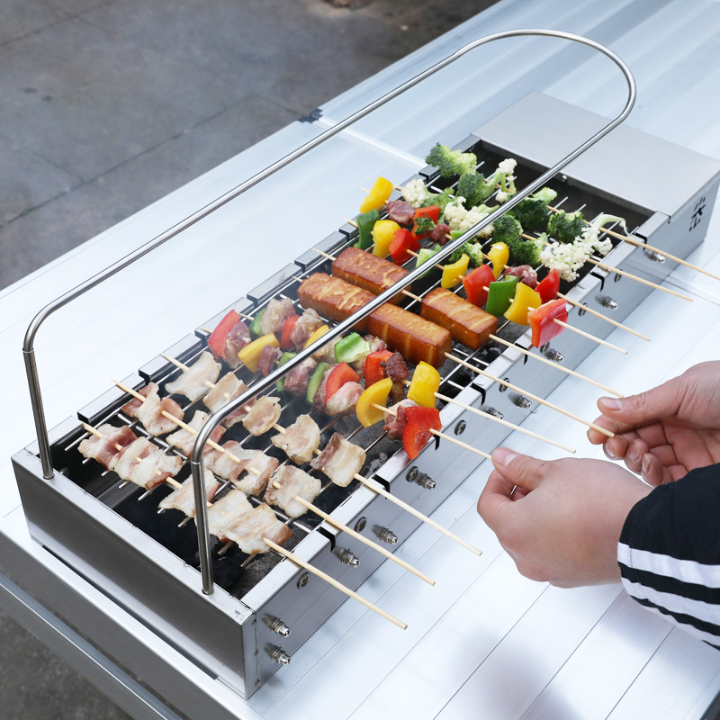 Portable Automatic Rotating BB - مراجعة Outdoor Power Grill وسعره