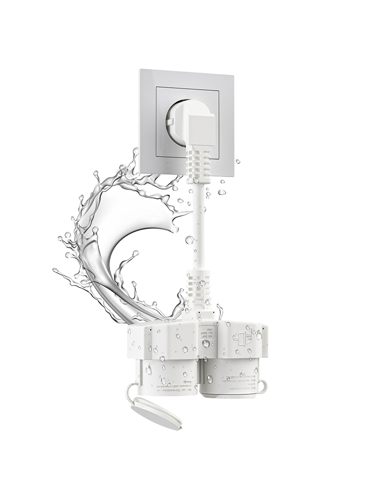 EU Extension Cable with 2 Schu - مراجعة Outdoor Power Socket Cover وسعره