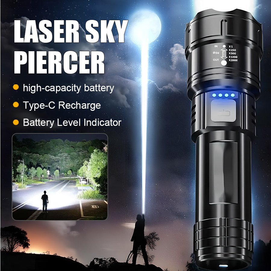 High Power P50 LED Flashlight  - مراجعة Outdoor Power Usb وسعره