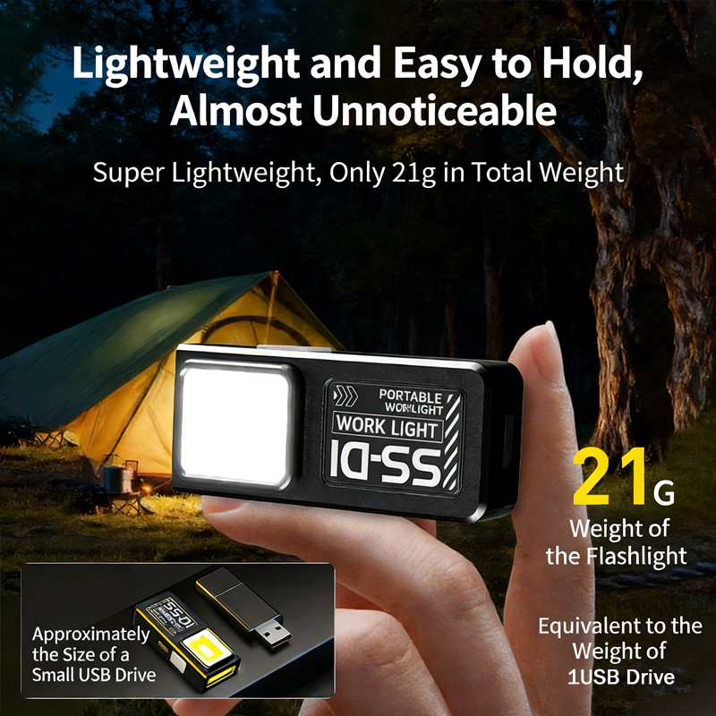LED COB Mini Flashlight USB Re - مراجعة Outdoor Power Usb وسعره