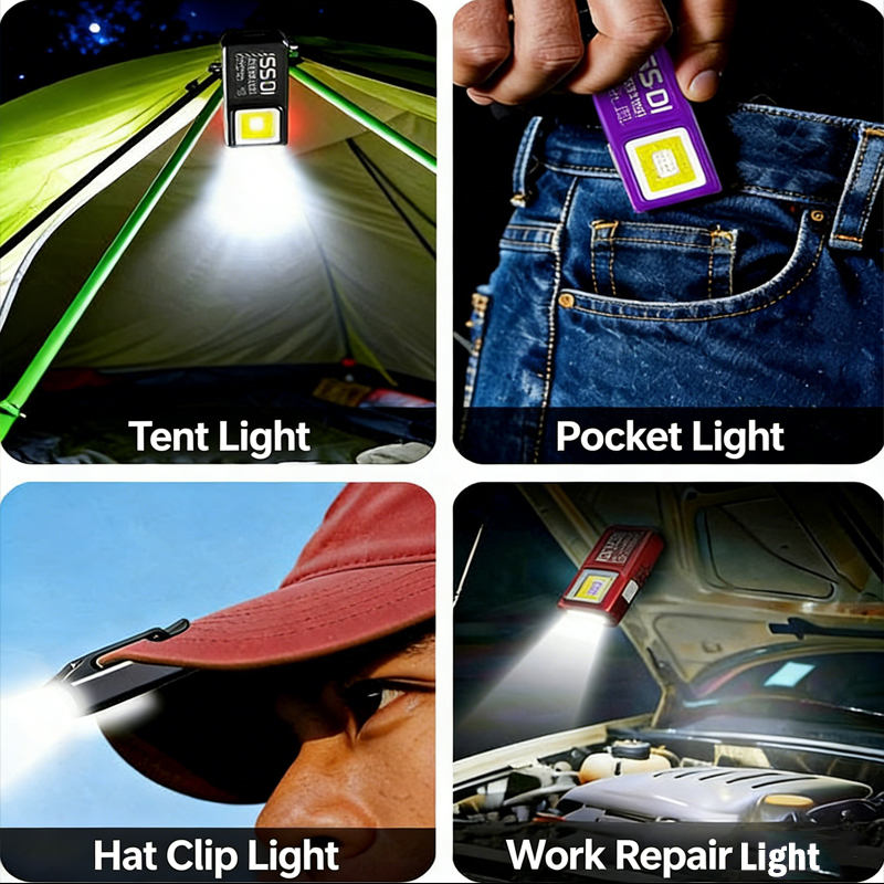 LED COB Mini Flashlight USB Re - مراجعة Outdoor Power Usb وسعره