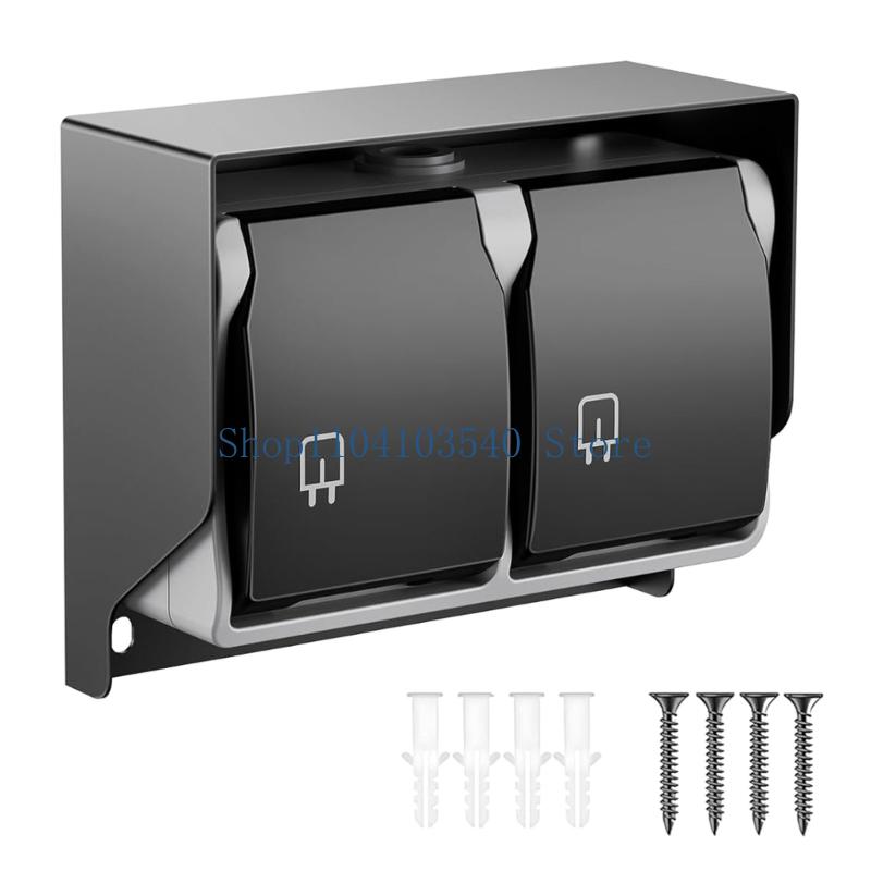 02DC 2 Gang Waterproof Outlet  - مراجعة Outdoor Power Socket Cover وسعره