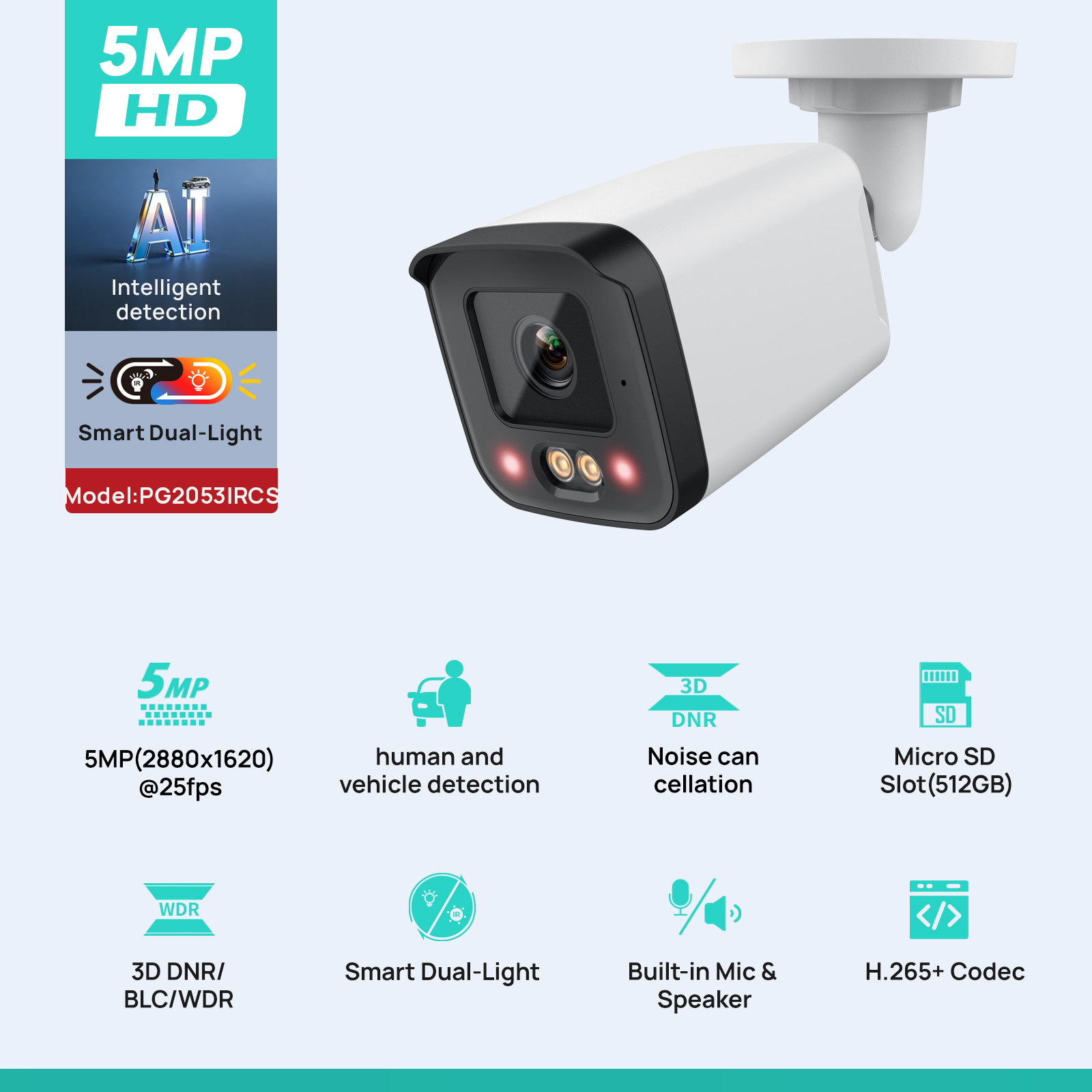 VIKYLIN IP Security Camera 5MP - مراجعة Outdoor Power G Motion وسعره