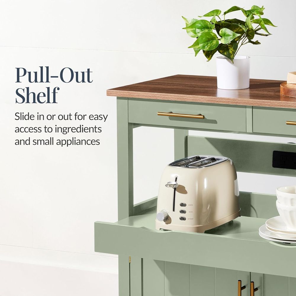 36in Large Rolling Kitchen Isl - مراجعة Outdoor Kitchen Power Outlet وسعره