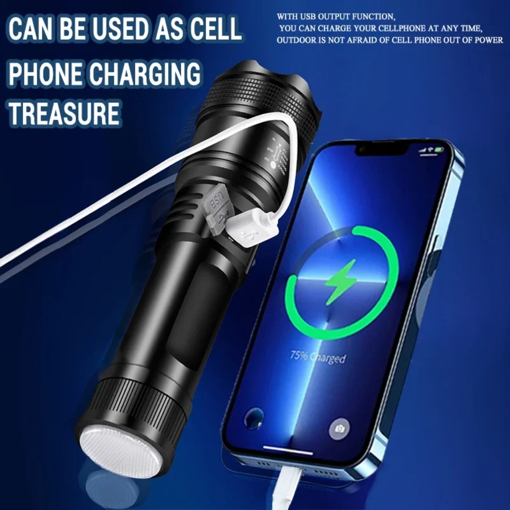 Powerful LED Flashlight USB Re - مراجعة Outdoor Power Usb وسعره