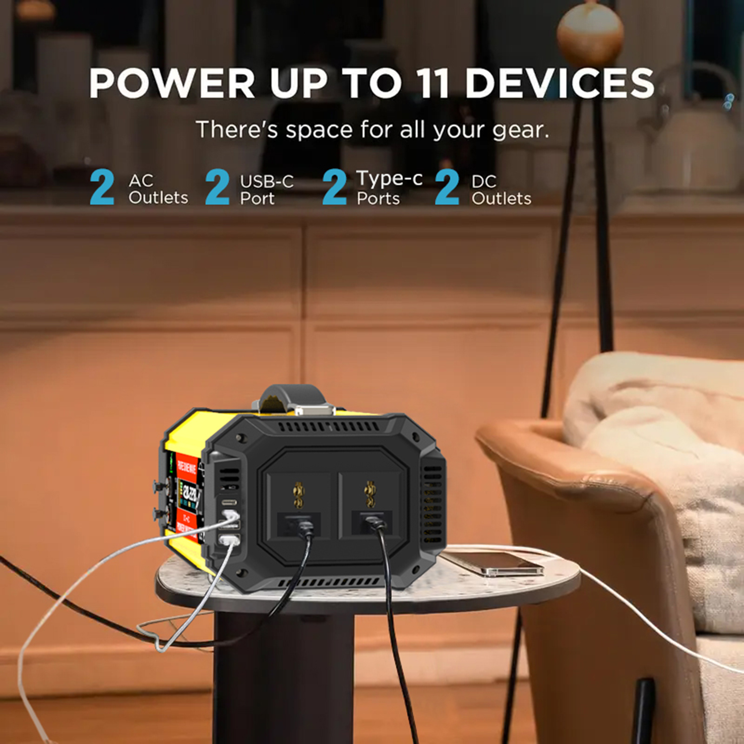 power inverter DC 12V to AC 22 - مراجعة Ac Outdoor Power وسعره