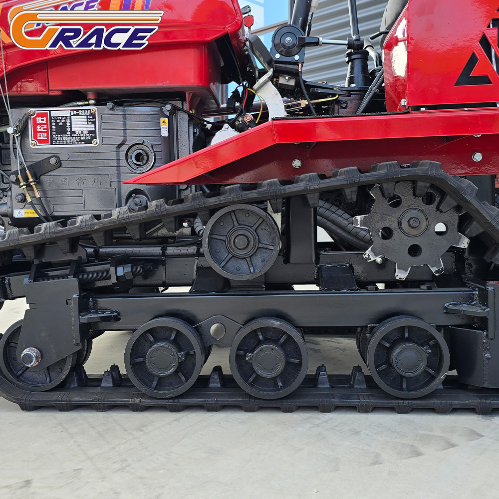 Mini 15HP Crawler Tractor Rubb - مراجعة Garden Tiller Mini وسعره