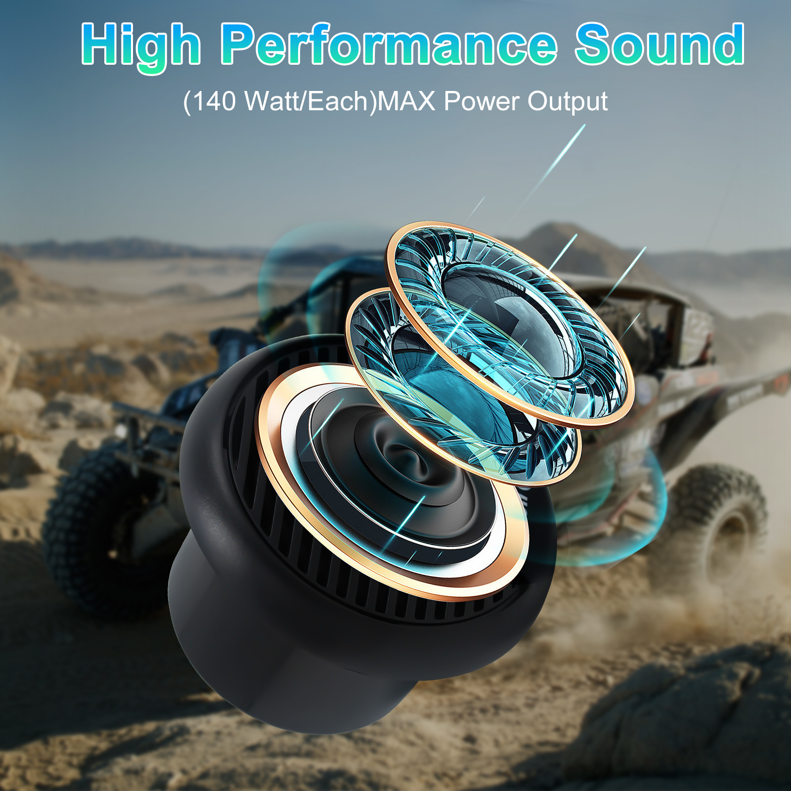 STUDIOFINIX 3'' 160W 2PCS Qual - مراجعة Outdoor Power System Generic Delivery Accessories Package وسعره