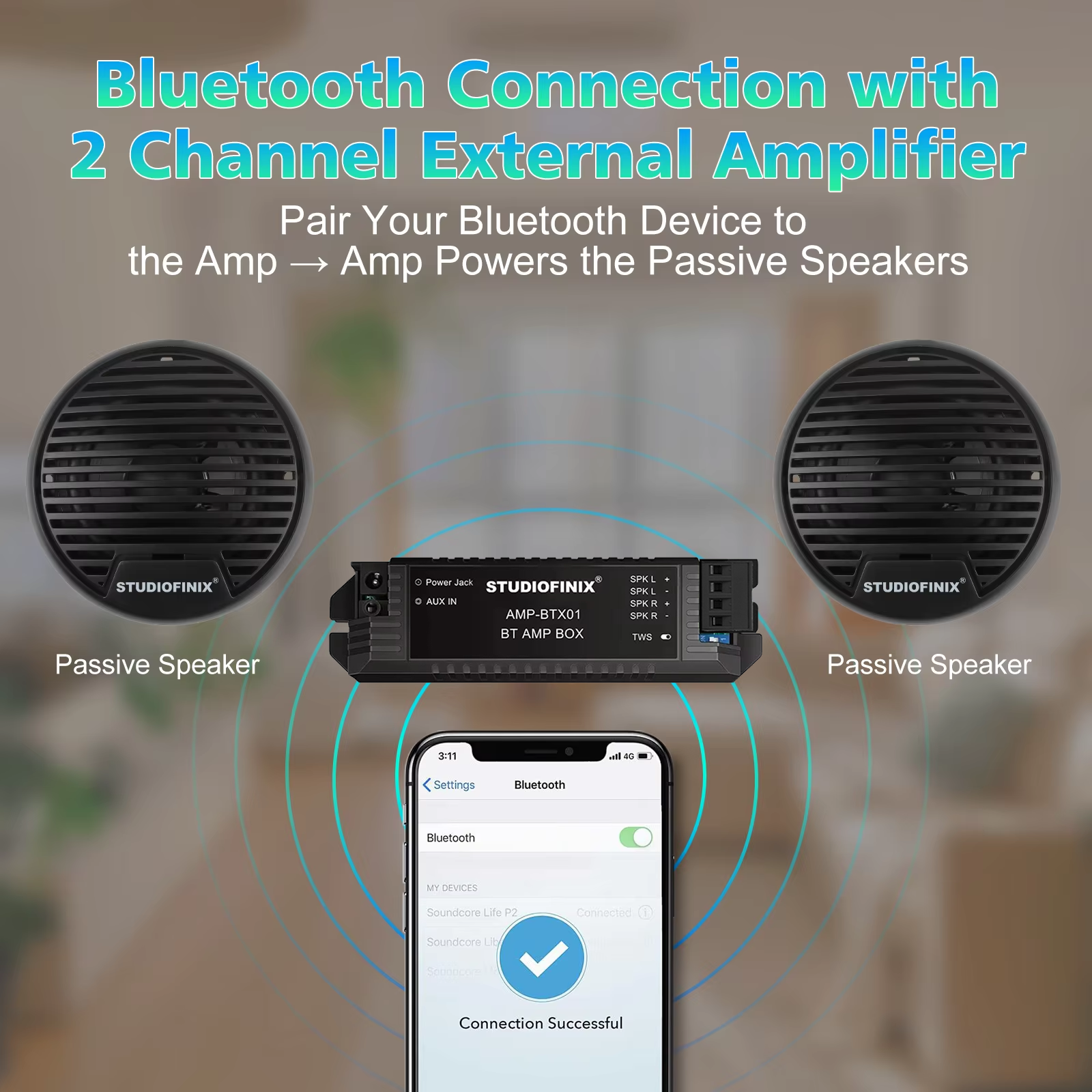 STUDIOFINIX 3'' 160W 2PCS Qual - مراجعة Outdoor Power System Generic Delivery Accessories Package وسعره