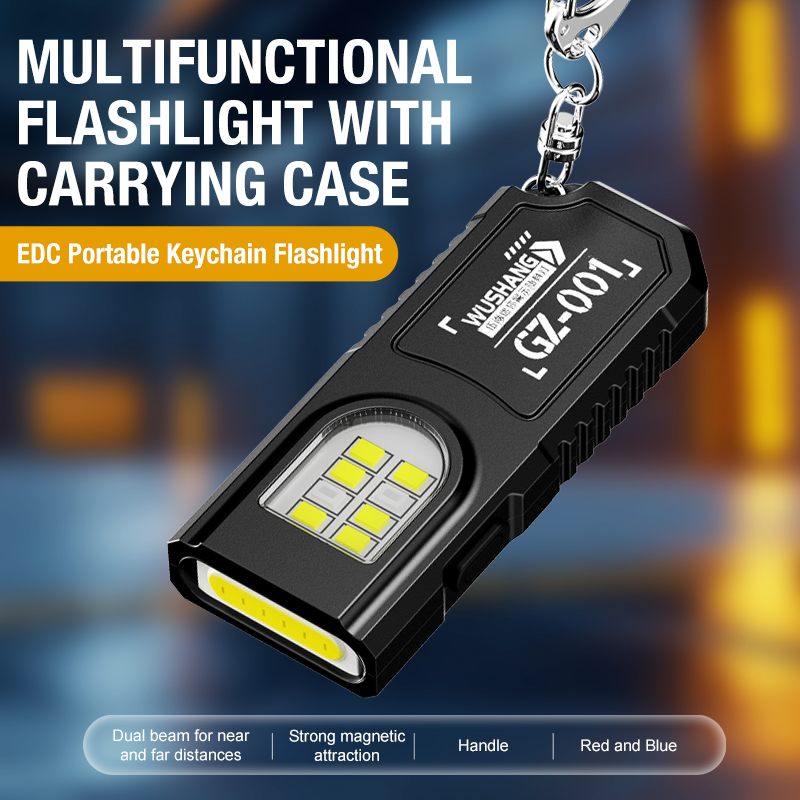 Portable Keychain LED COB Flas - مراجعة Outdoor Power Usb وسعره