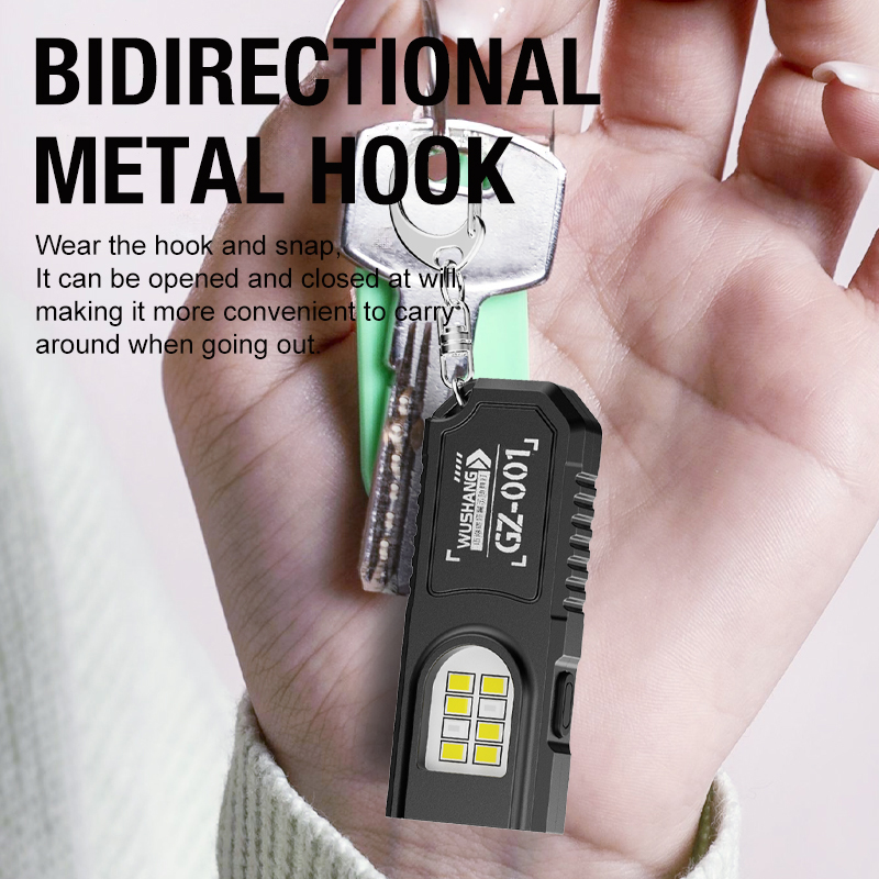 Portable Keychain LED COB Flas - مراجعة Outdoor Power Usb وسعره