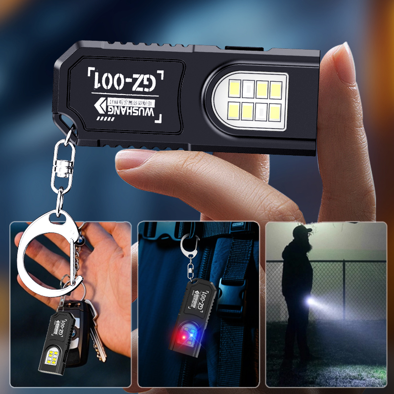 Portable Keychain LED COB Flas - مراجعة Outdoor Power Usb وسعره
