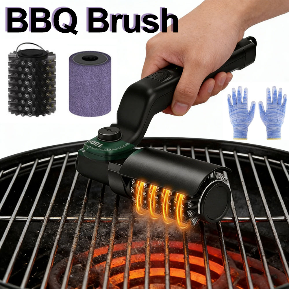Electric Grill Brush Rechargea - مراجعة Outdoor Power Grill وسعره