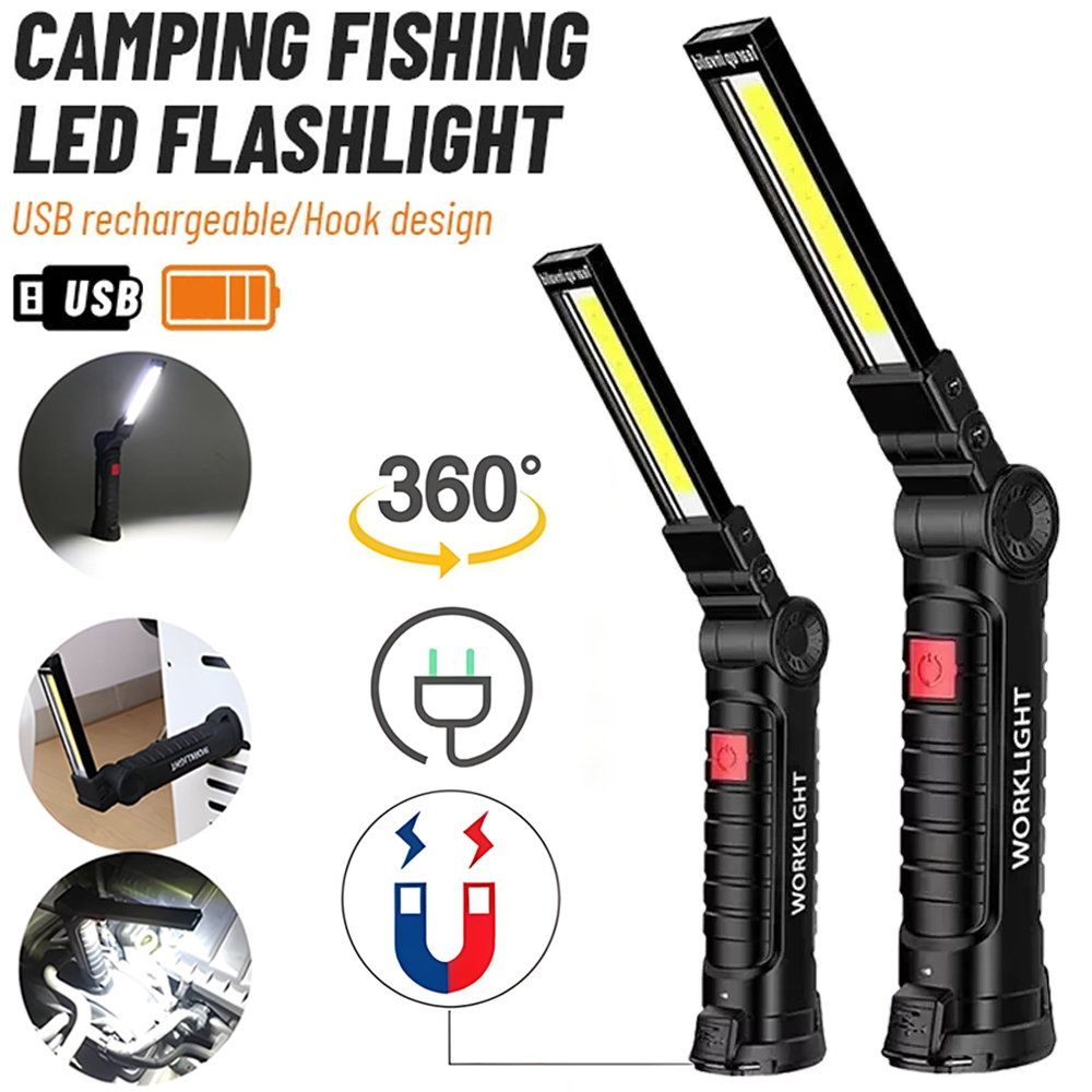 LED COB Flashlight USB Recharg - مراجعة Outdoor Power Usb وسعره