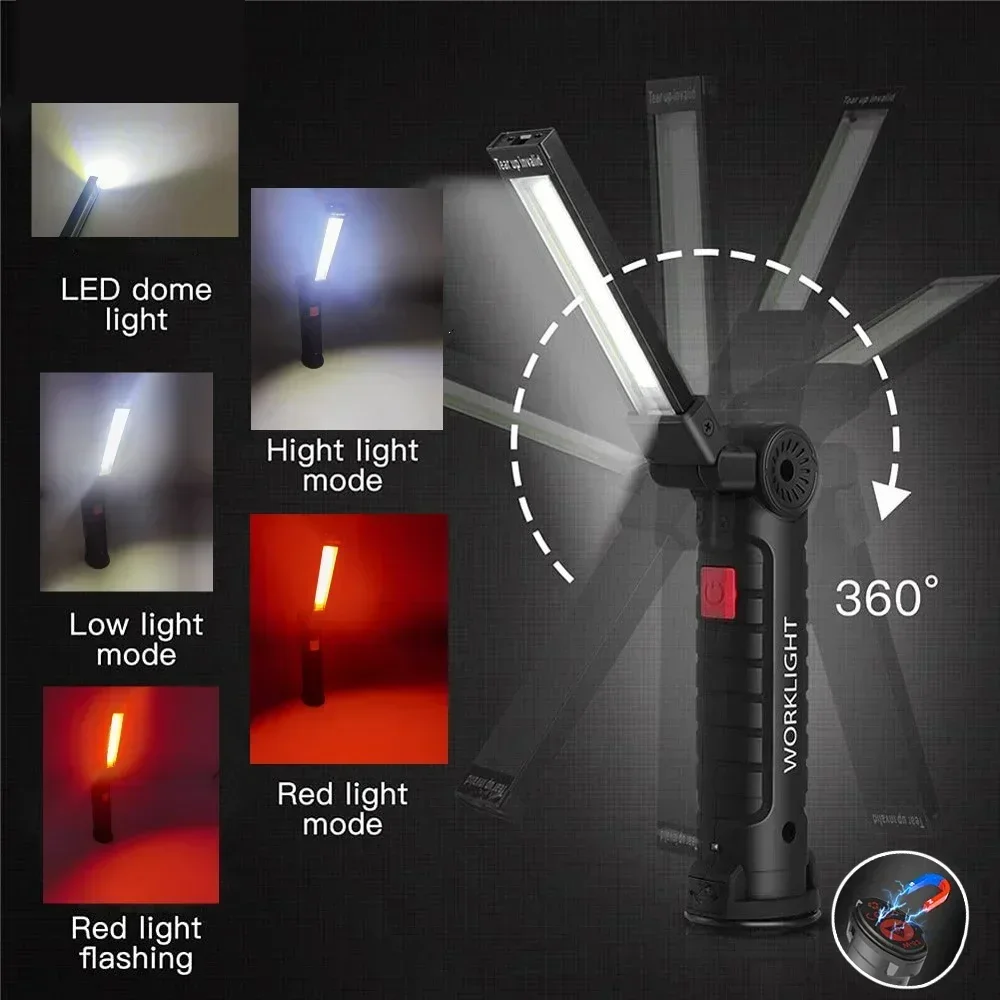 LED COB Flashlight USB Recharg - مراجعة Outdoor Power Usb وسعره
