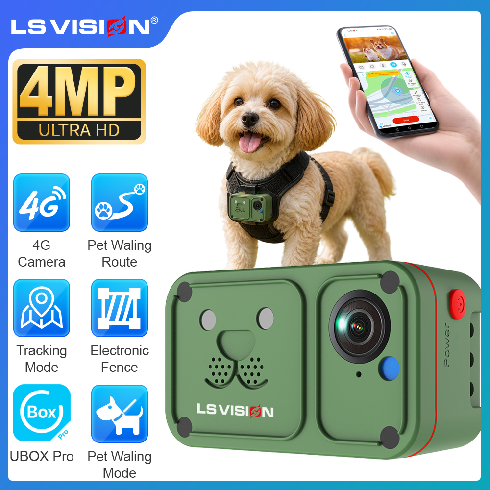 LS VISION 2K 4G Pet Collar Cam - مراجعة Outdoor Power G Motion وسعره