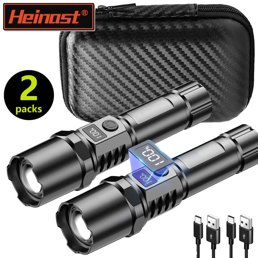 High Power XHP100 Led Flashlig - مراجعة Outdoor Power Usb وسعره