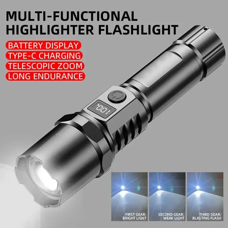 High Power XHP100 Led Flashlig - مراجعة Outdoor Power Usb وسعره